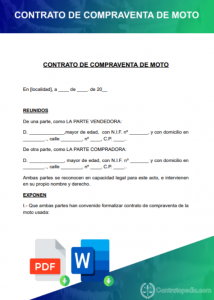 Modelo De Contrato De Compraventa Modeloscontratos